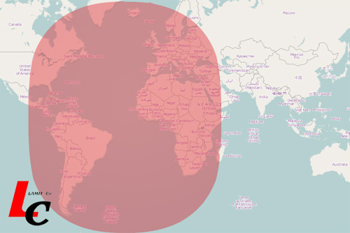 Europe Hellas-Sat Satellite Coverage